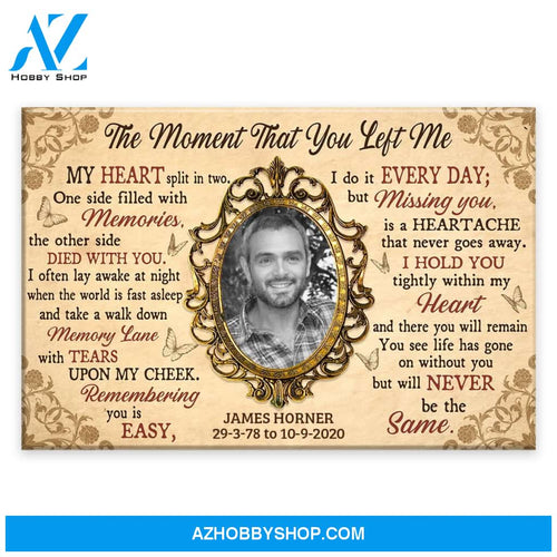 The Moment That You Left Me Personalized Canvas