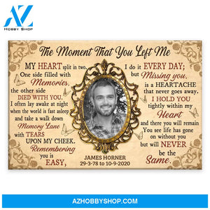 The Moment That You Left Me Personalized Canvas