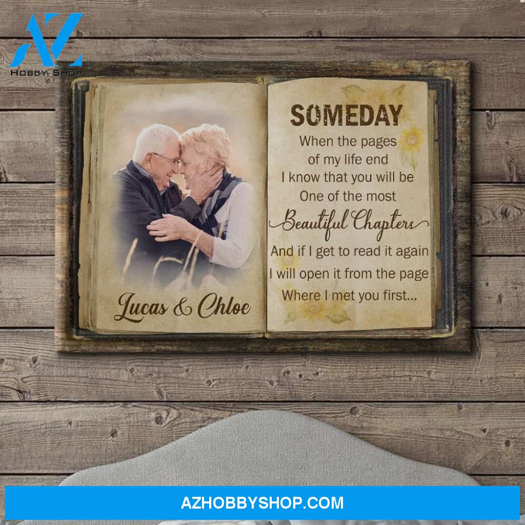 The Most Beautiful Chapter - Personalized Custom Photo Canvas