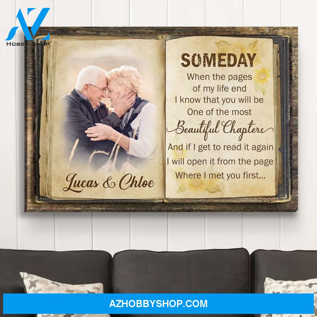The Most Beautiful Chapter - Personalized Custom Photo Canvas
