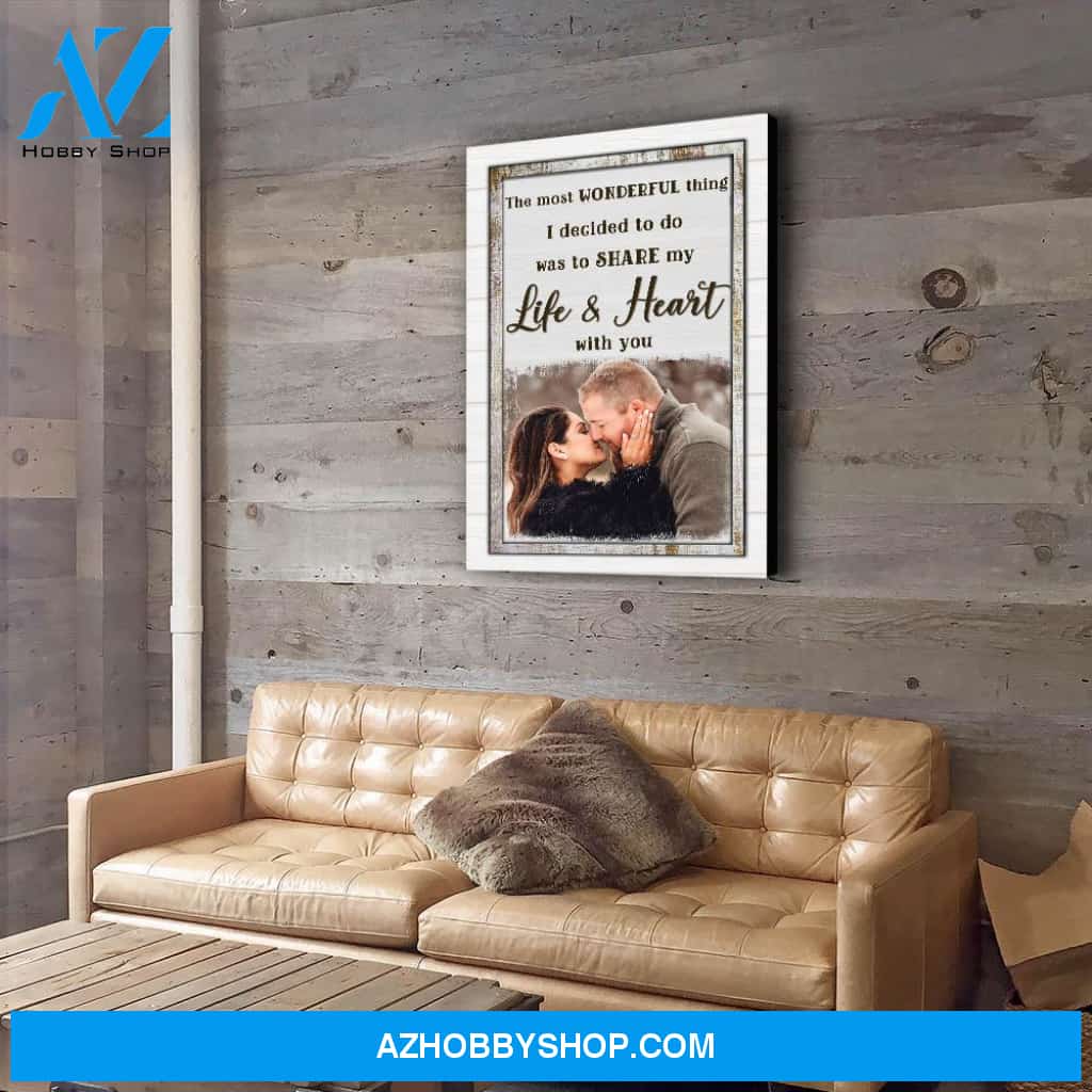 The Most Wonderful Thing 2 - Personalized Custom Photo Canvas
