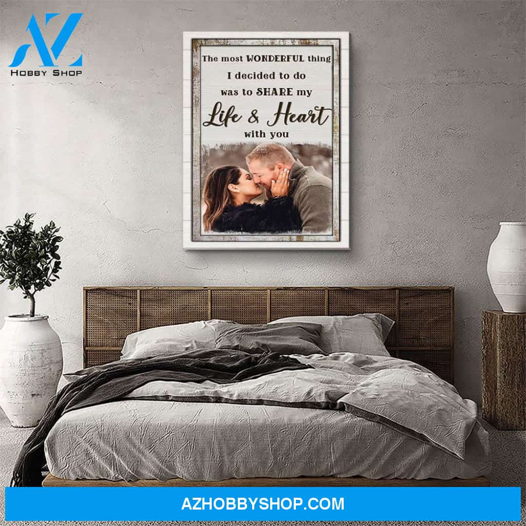 The Most Wonderful Thing 2 - Personalized Custom Photo Canvas