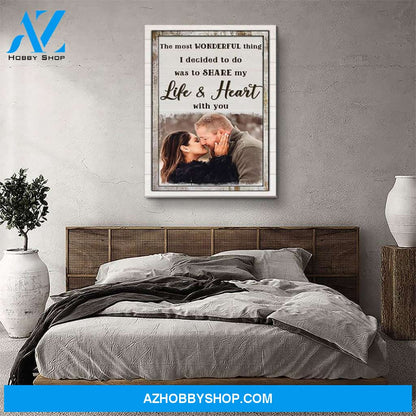 The Most Wonderful Thing 2 - Personalized Custom Photo Canvas