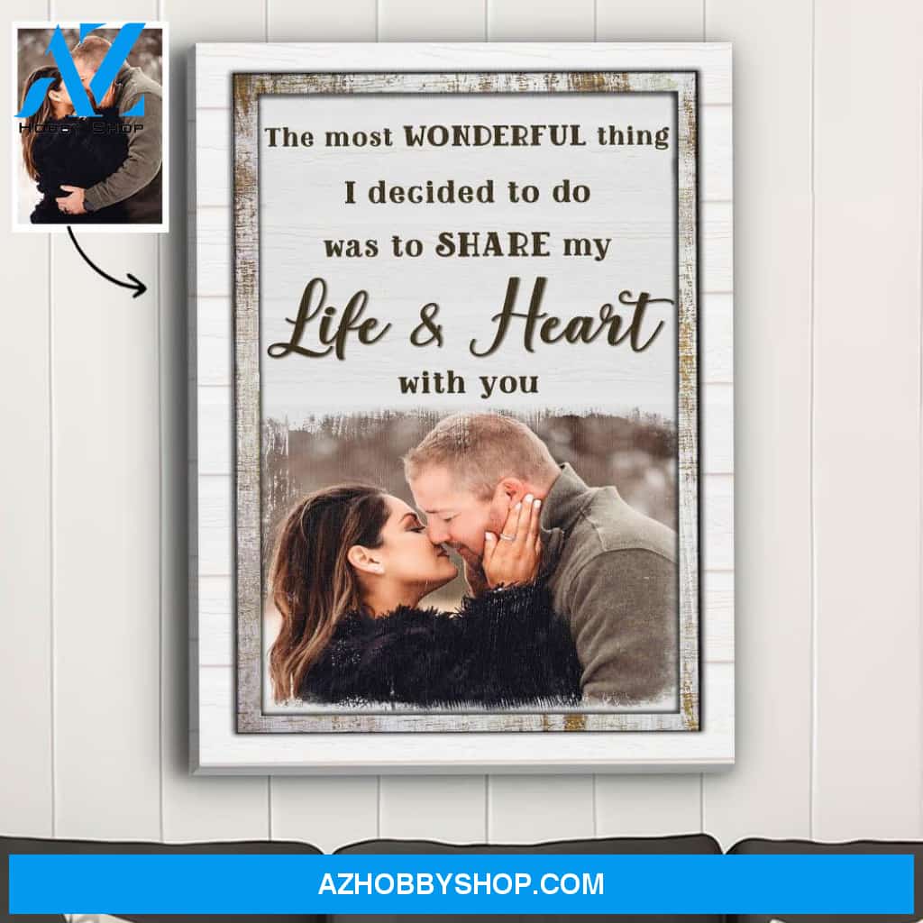The Most Wonderful Thing 2 - Personalized Custom Photo Canvas