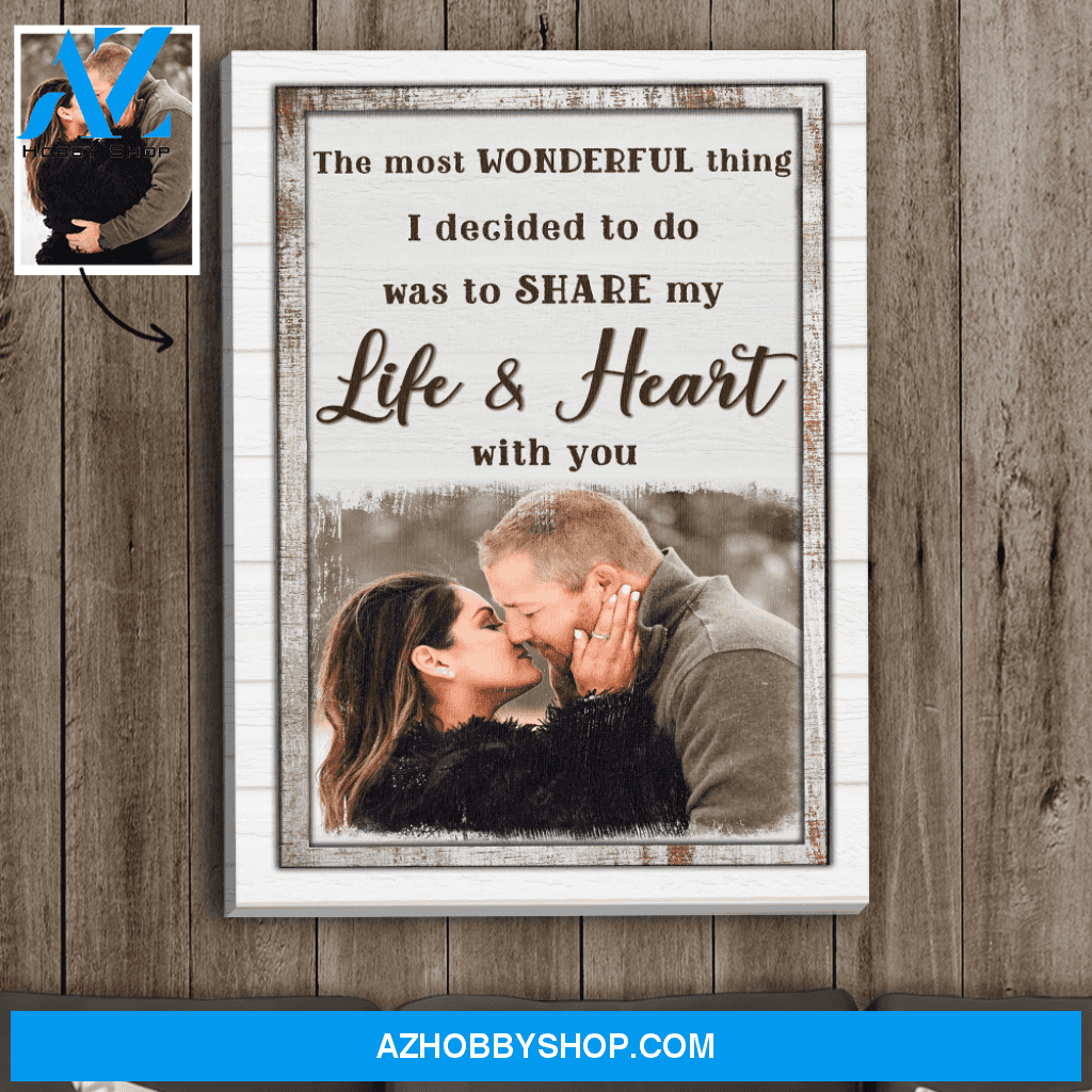 The Most Wonderful Thing 2 - Personalized Custom Photo Canvas