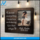 The most wonderful thing I decided - Personalized Canvas