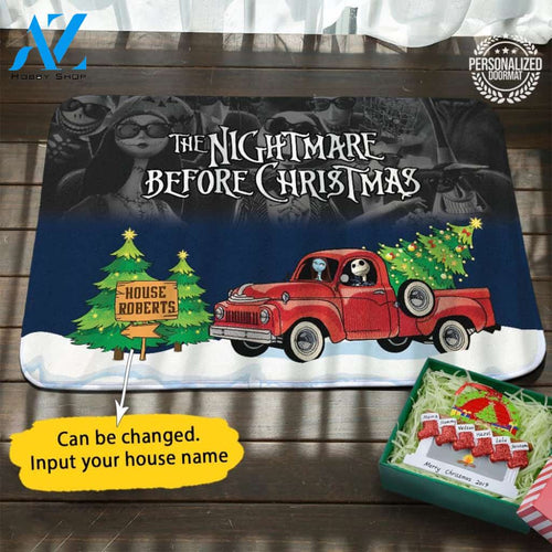 The Nightmare Before Christmas Personalized Doormat