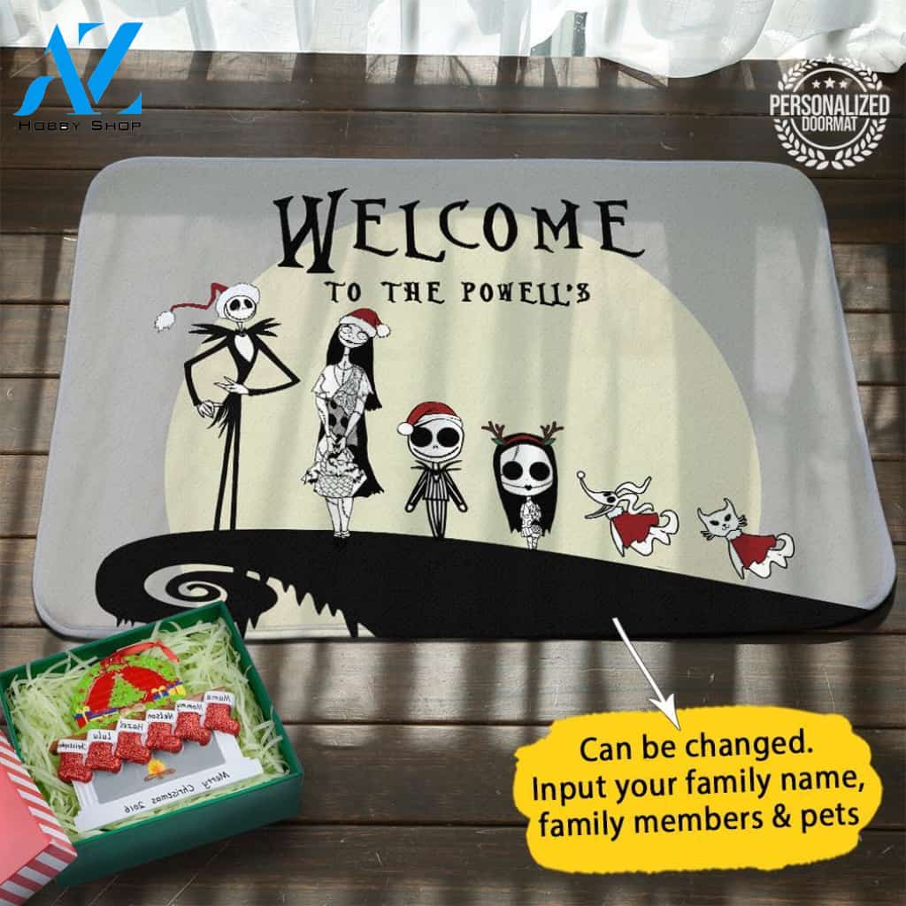 The Nightmare Before Christmas Personalized Doormat