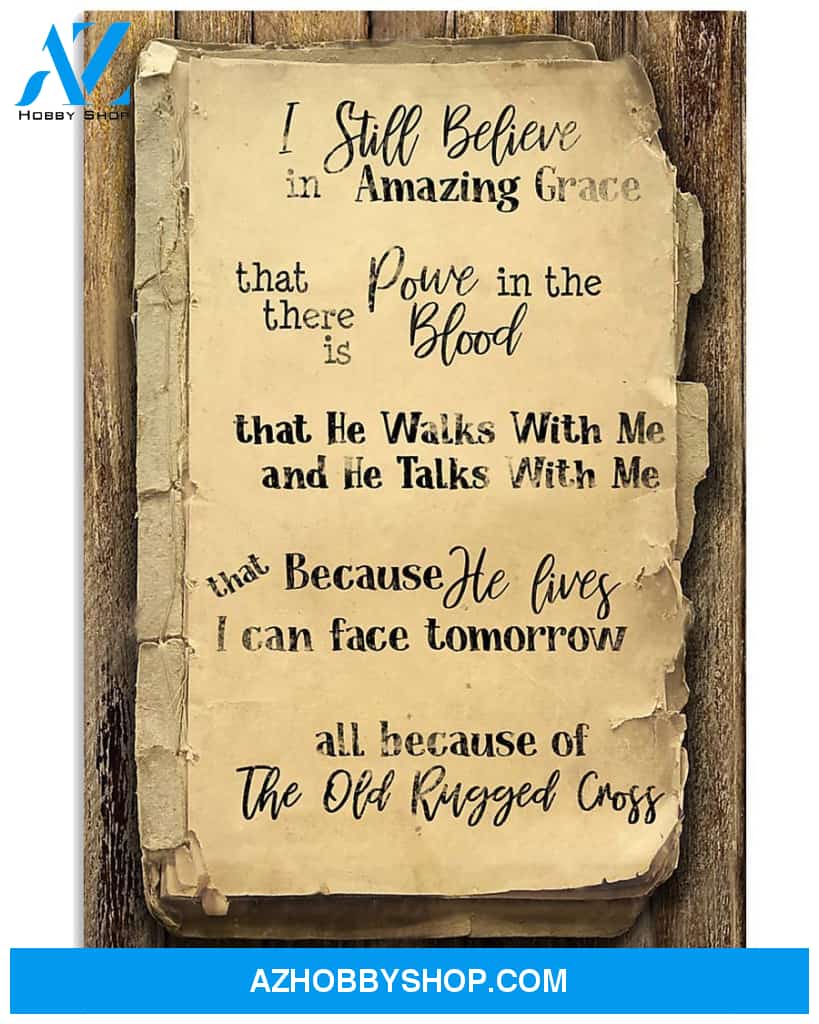The Old Rugged Cross Easter Canvas And Poster, Wall Decor Visual Art, Wall Poster, My Poster Wall
