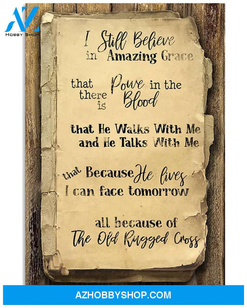 The Old Rugged Cross Easter Canvas And Poster, Wall Decor Visual Art, Wall Poster, My Poster Wall