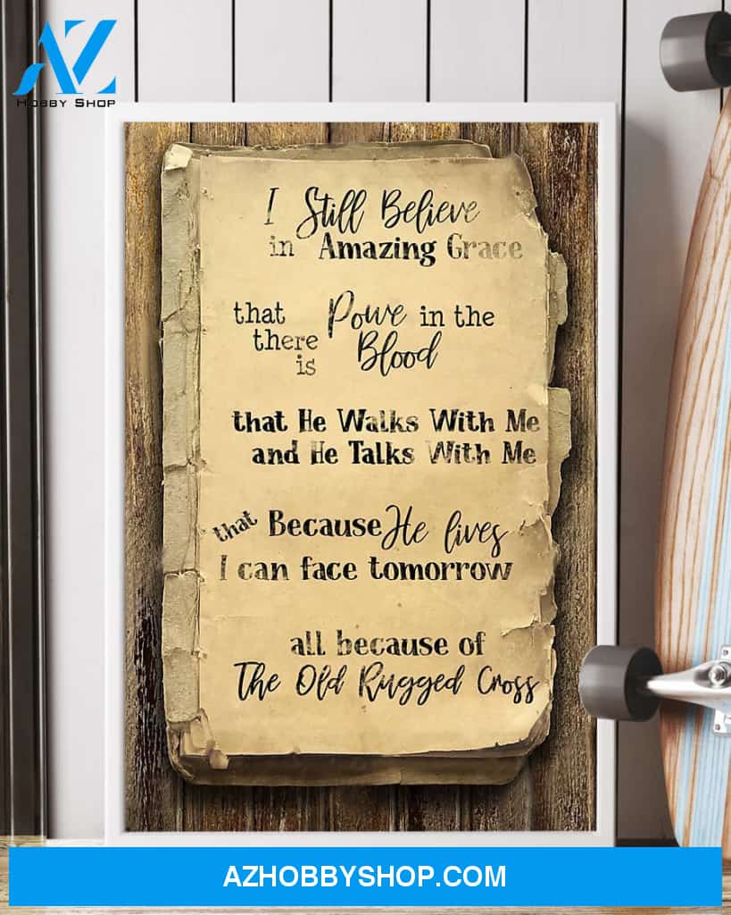 The Old Rugged Cross Easter Canvas And Poster, Wall Decor Visual Art, Wall Poster, My Poster Wall