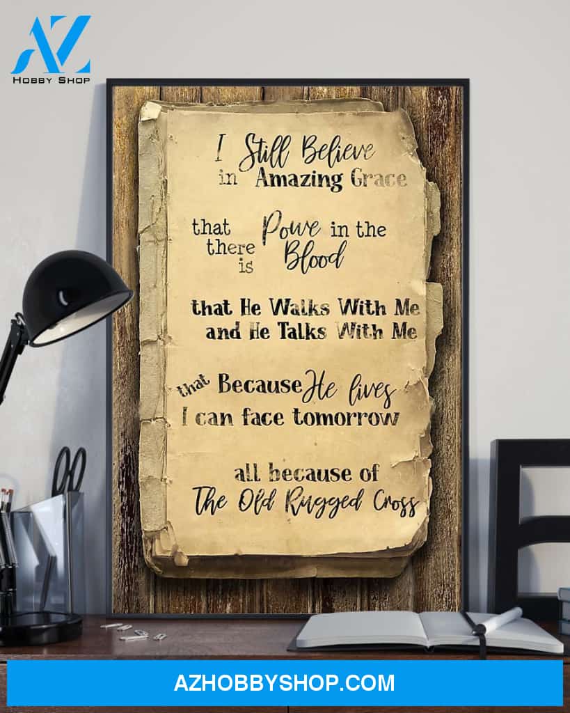 The Old Rugged Cross Easter Canvas And Poster, Wall Decor Visual Art, Wall Poster, My Poster Wall