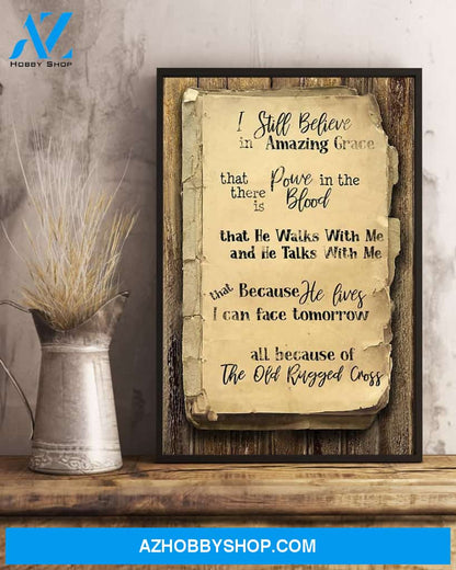 The Old Rugged Cross Easter Canvas And Poster, Wall Decor Visual Art, Wall Poster, My Poster Wall