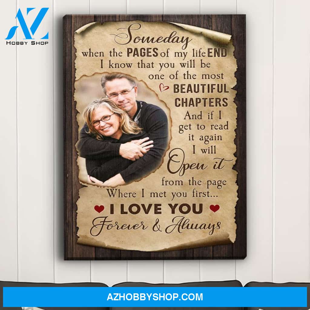The Pages Of My Life 2 - Personalized Custom Photo Canvas