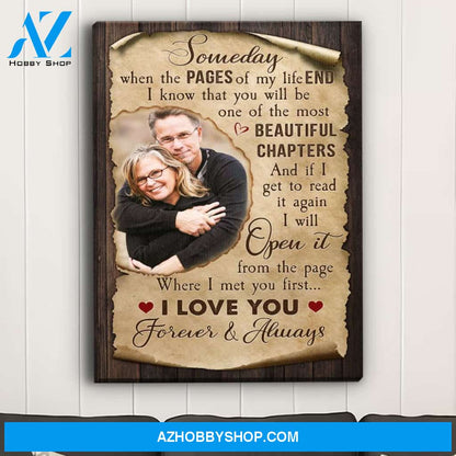 The Pages Of My Life 2 - Personalized Custom Photo Canvas