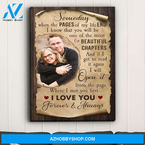 The Pages Of My Life 2 - Personalized Custom Photo Canvas