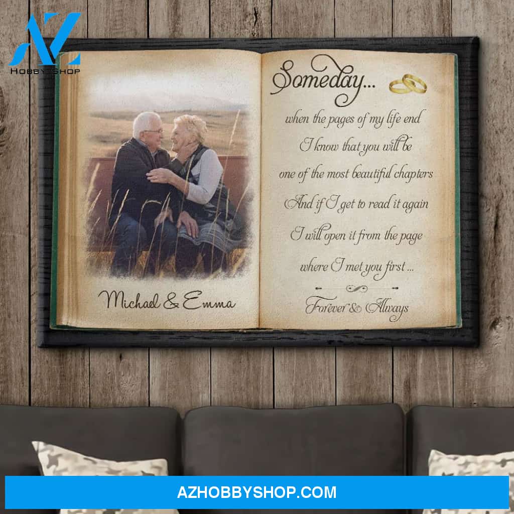 The Pages Of My Life - Personalized Custom Photo Canvas