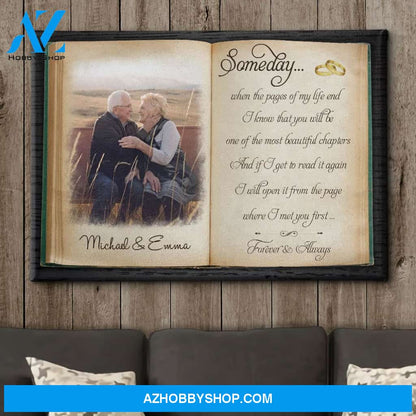 The Pages Of My Life - Personalized Custom Photo Canvas