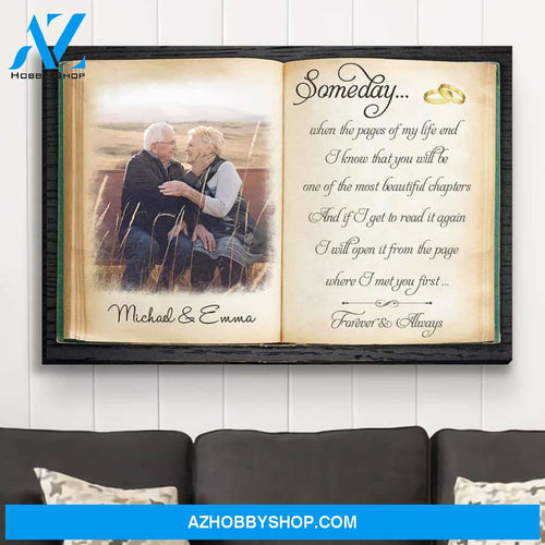 The Pages Of My Life - Personalized Custom Photo Canvas