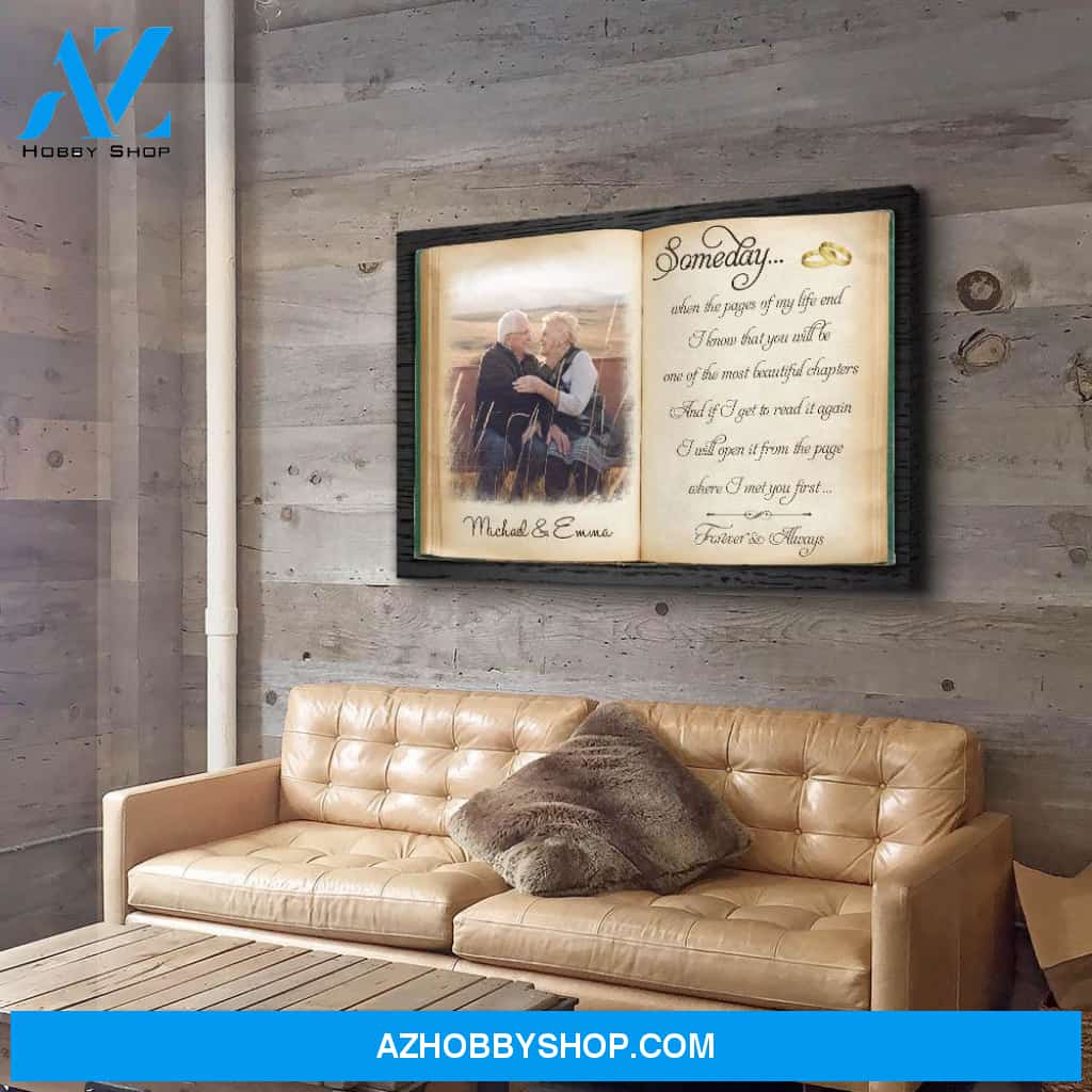 The Pages Of My Life - Personalized Custom Photo Canvas