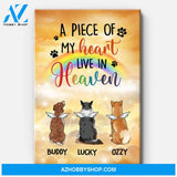 The Rainbow Bridge, Personalized Custom Canvas, Custom Gift for Dog Lovers, Memorial Gift
