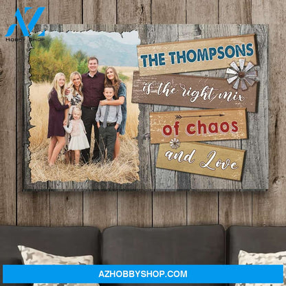 The Right Mix - Personalized Custom Photo Canvas