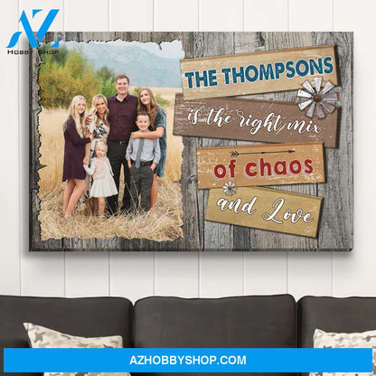 The Right Mix - Personalized Custom Photo Canvas