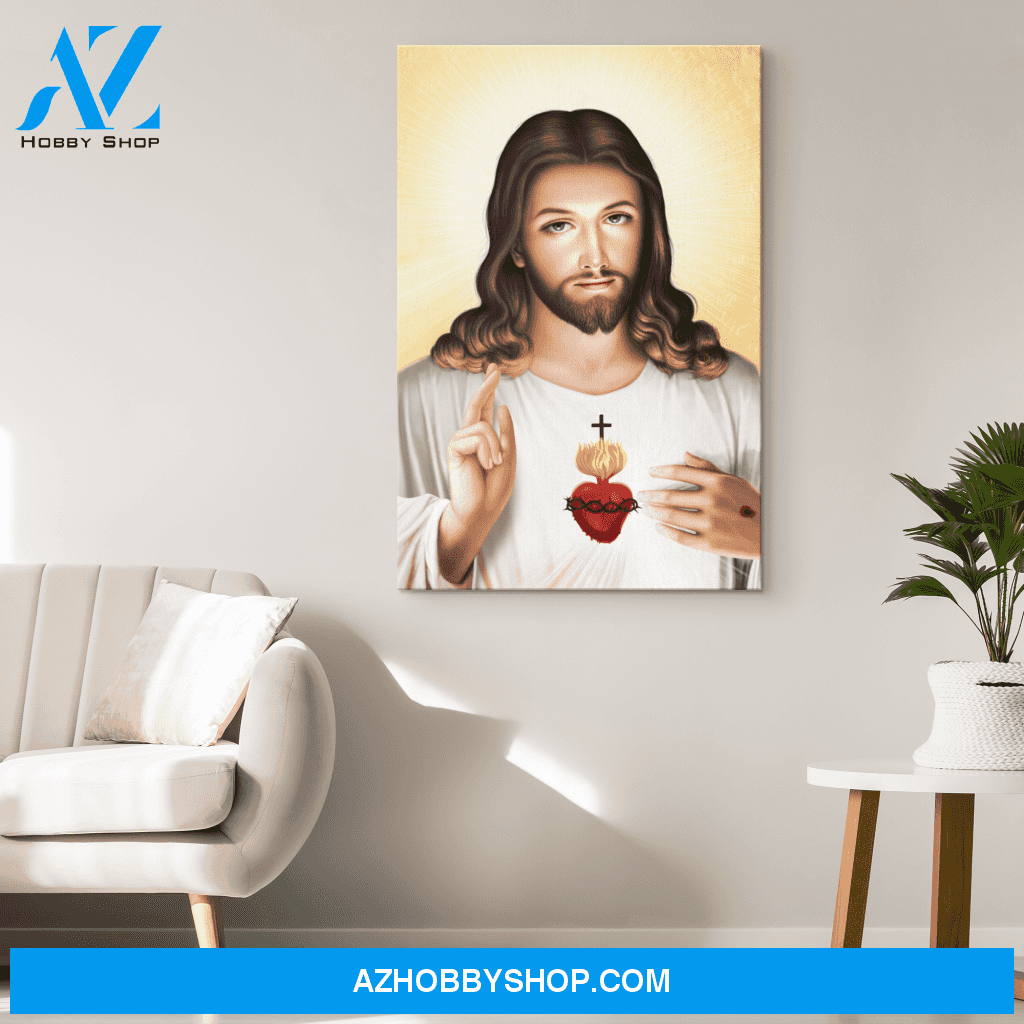 The Sacred Heart of Jesus Canvas Art