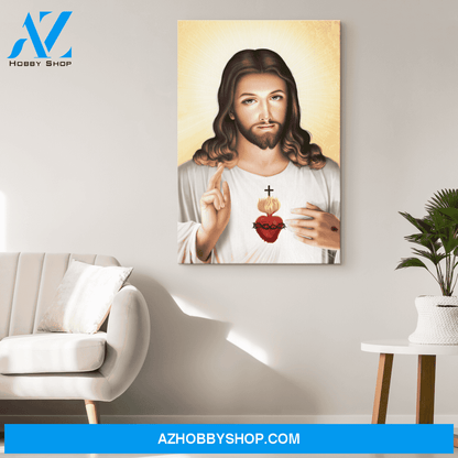 The Sacred Heart of Jesus Canvas Art