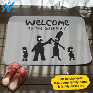 The Simpsons Personalized Doormat