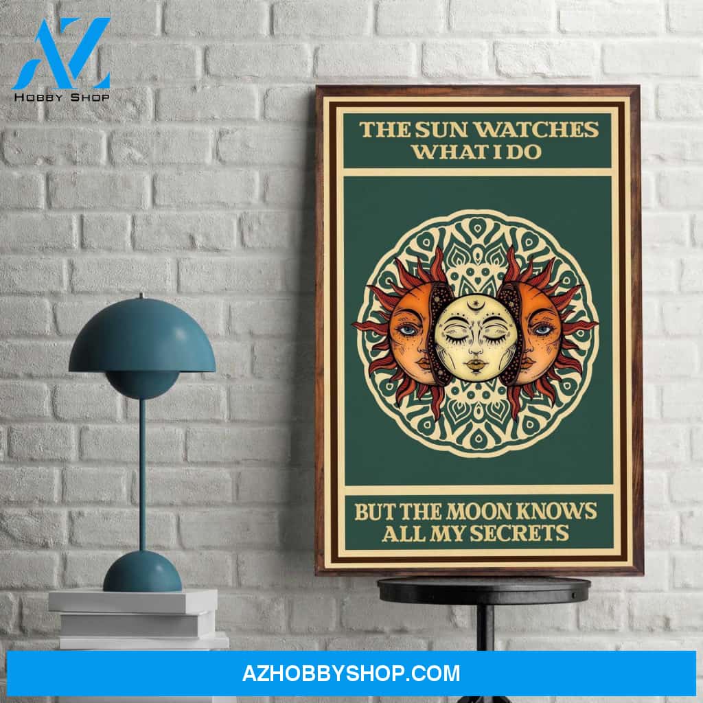 The Sun Watches What I Do Un And Moon Canvas And Poster, Wall Decor Visual Art