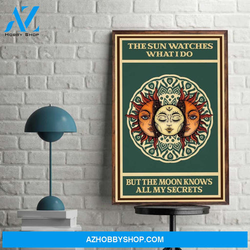 The Sun Watches What I Do Un And Moon Canvas And Poster, Wall Decor Visual Art