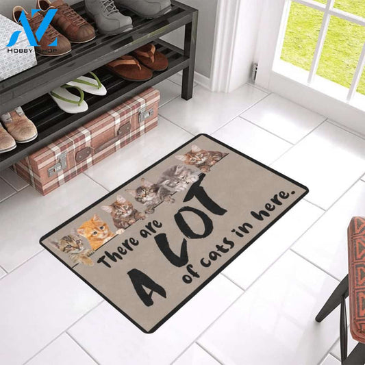 There Are A Lot Of Cats In Here Printed Doormat Home Decor