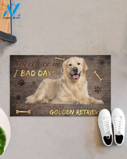 There Are No Bad Days Golden Retriever Dog Doormat Welcome Mat Housewarming Gift Home Decor Funny Doormat Gift Idea For Dog Lovers