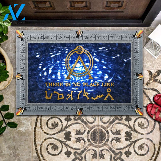 There Is No Place Like Doormat Welcome Mat Housewarming Gift Home Decor Funny Doormat Best Gift Idea For Family