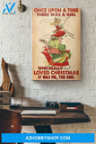 Once Upon A Time There Was A Girl Who Really Loved Christmas It Was Me The End Canvas And Poster, Wall Decor Visual Art 1