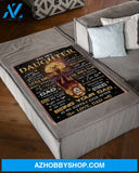 There Was Little Girl Stole Heart-Dad To Daughter Fleece Blanket Gift For Daughter