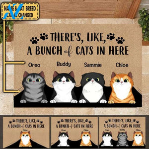 There's, Like A Bunch Of Cats In Here - Doormat