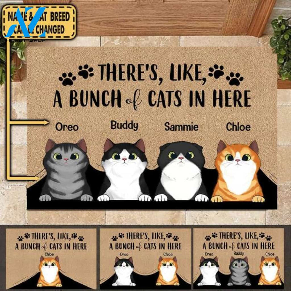 There's, Like A Bunch Of Cats In Here - Doormat