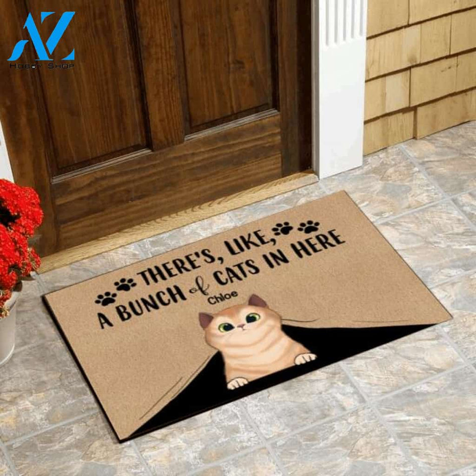 There's, Like A Bunch Of Cats In Here - Doormat