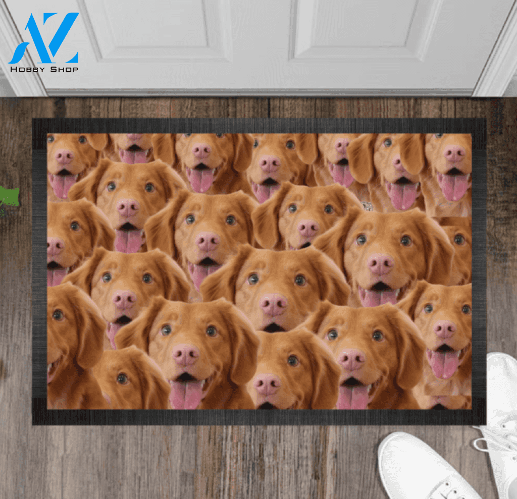 There's Like A Bunch of Dogs in Here Personalized Upload Photo Funny Doormat Gift For Dog Lovers Birthday Gift Home Decor Warm House Gift Welcome Mat