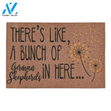 There's Like A Bunch Of German Shepherd Dandelion Printed Doormat Home Decor
