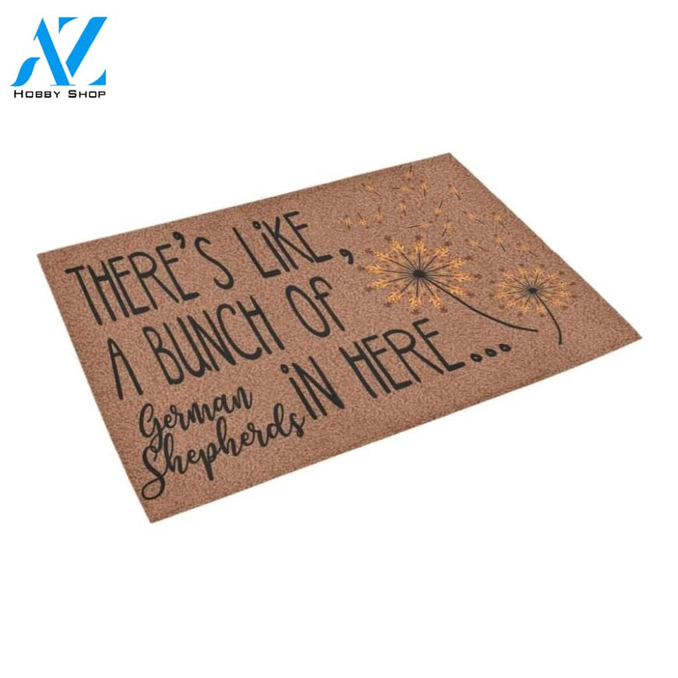 There's Like A Bunch Of German Shepherd Dandelion Printed Doormat Home Decor