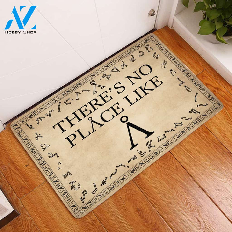 There's No Place Like All Over Printing Doormat | Welcome Mat | House Warming Gift