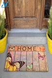 There's No Place Like Home Butterfly Doormat Indoor And Outdoor Mat Entrance Rug Sweet Home Decor Housewarming Gift Gift For Friend Family Butterflies Lovers