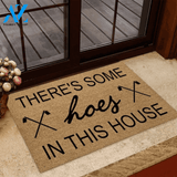 There's Some Hoes In This House Gardening Coir Pattern Print Doormat | Welcome Mat | House Warming Gift
