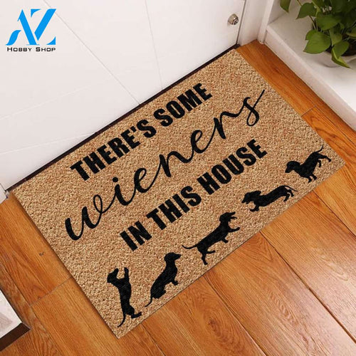 There's Some Wieners In This House Doormat | Welcome Mat | House Warming Gift