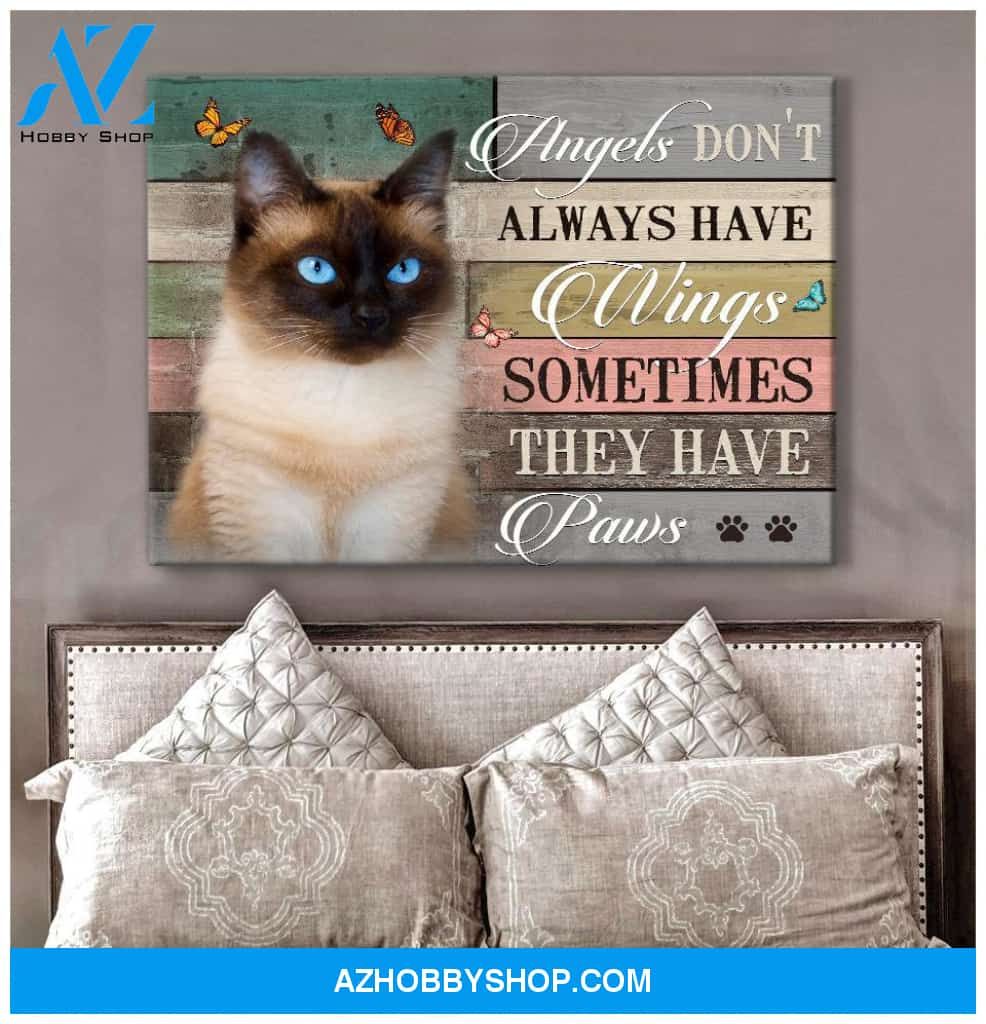 They Have Paws Siamese Wall Art Canvas