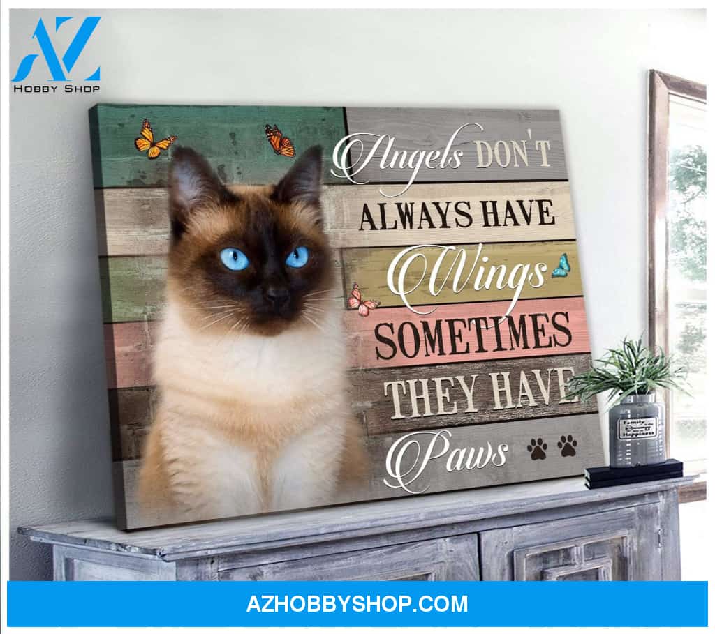 They Have Paws Siamese Wall Art Canvas