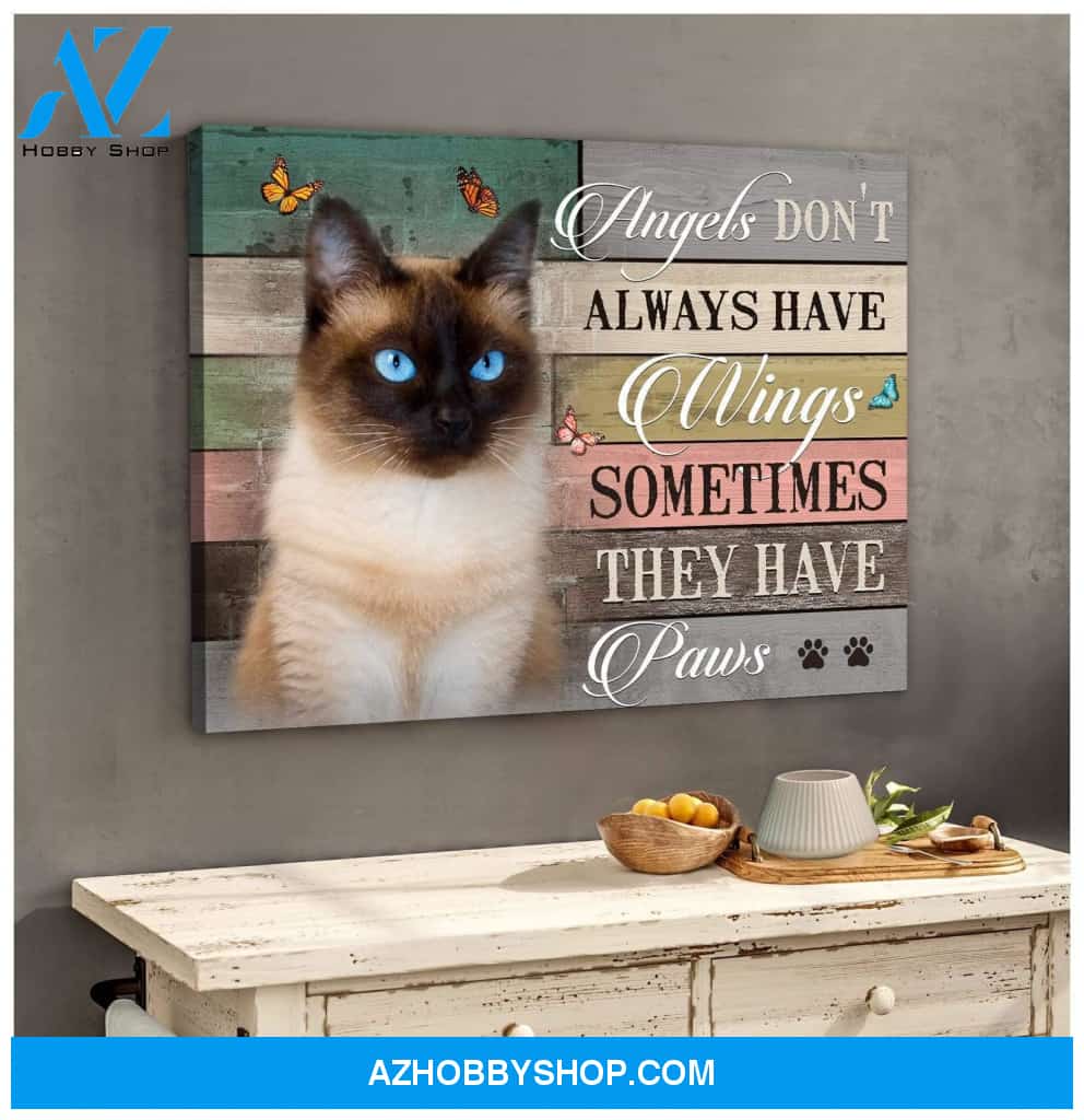 They Have Paws Siamese Wall Art Canvas